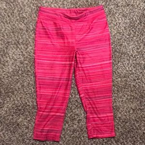 Hind Pink Striped Leggings